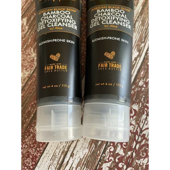 Shea Moisture Face Mask Black Soap Bamboo Lot of 2 Beauty NEW - Picture 4 of 6